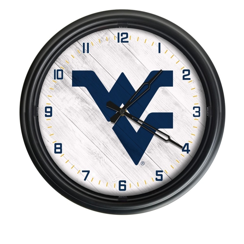 West Virginia University Indoor/Outdoor Led Wall Clock By Holland Bar Stool Co
