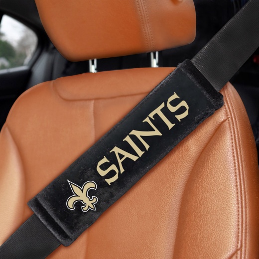 Orleans Saints Embroidered Seatbelt Pad 2 Pieces