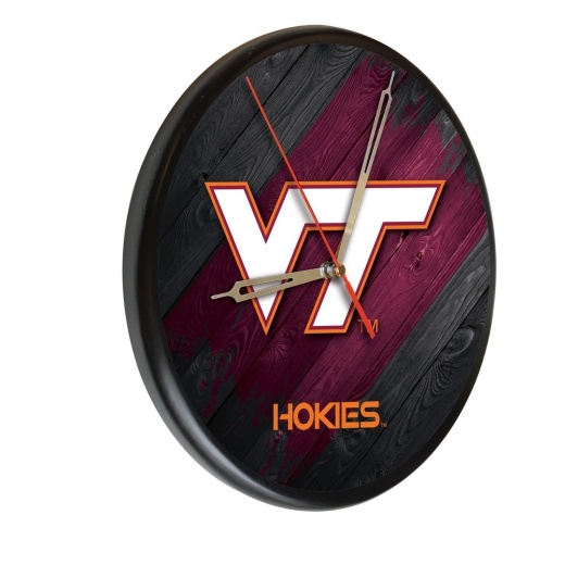 Virginia Tech Digitally Printed Wood Clock By The Holland Bar Stool Co