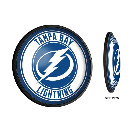 Tampa Bay Lightning: Round Slimline Illuminated Wall Sign