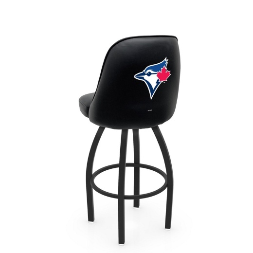 L048 Toronto Blue Jays Swivel Stool With Black Wrinkle Finish By Holland Stool Co