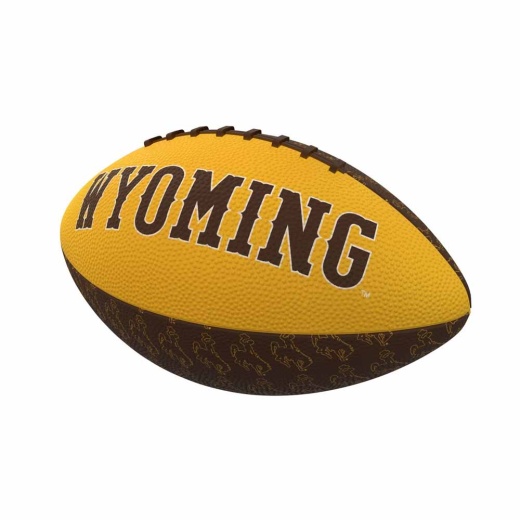 Wyoming Repeating Minisize Rubber Football