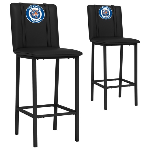 Bar Stool 500 With Detroit Tigers Set Of 2 White