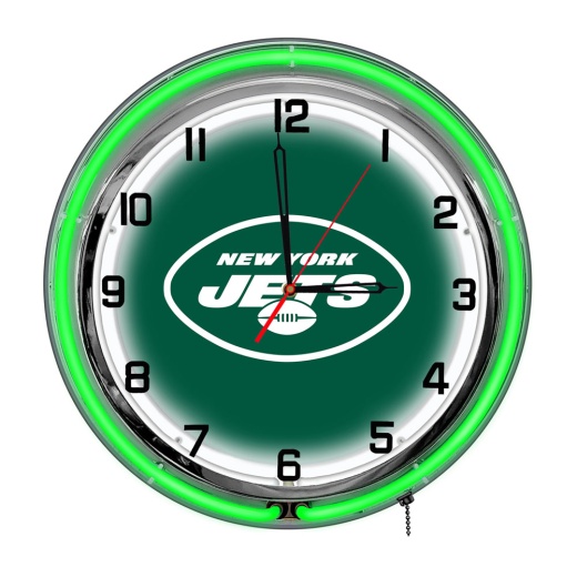 York Jets 18" Neon Clock