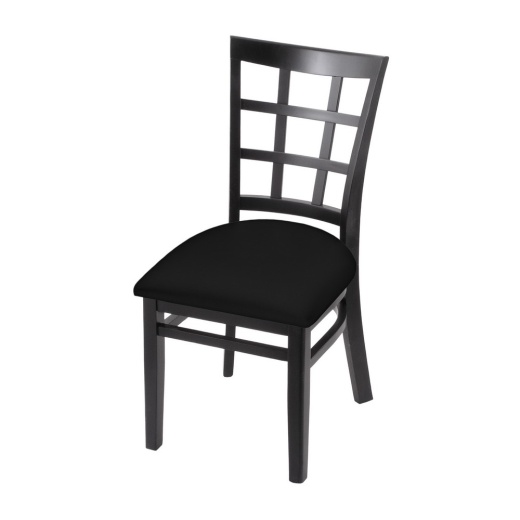 3130 18" Chair With Black Finish And Black Seat