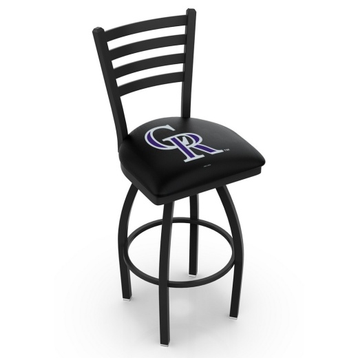 L014 Colorado Rockies Swivel Stool With Black Wrinkle Finish By Hbs