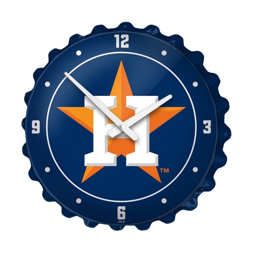 Houston Astros: Logo Bottle Cap Wall Clock