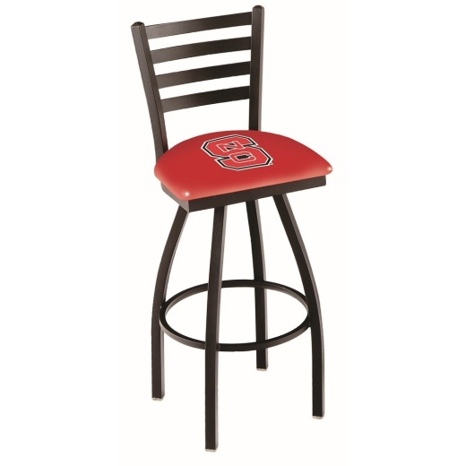 L014 North Carolina State Swivel Stool With Black Wrinkle Finish