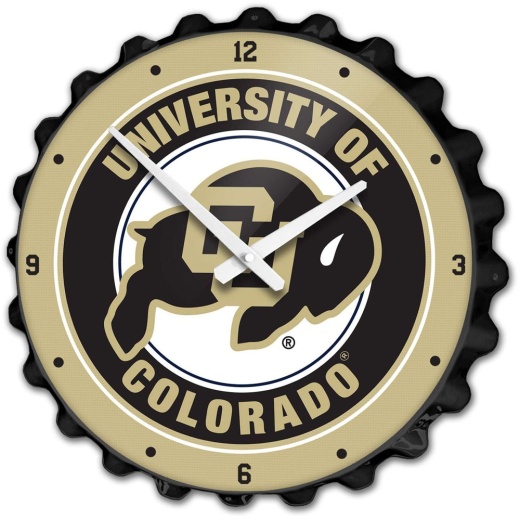 Colorado Buffaloes: Bottle Cap Wall Clock
