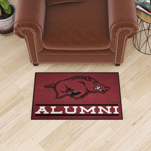 Arkansas Razorbacks Starter Mat Accent Rug 19In. X 30In. Alumni Starter Mat