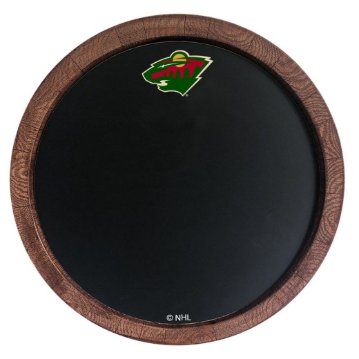 Minnesota Wild: Chalkbaord "Faux" Barrel Top Sign