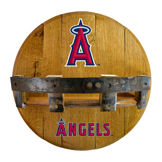 Anaheim Angels Oak Bar Shelf