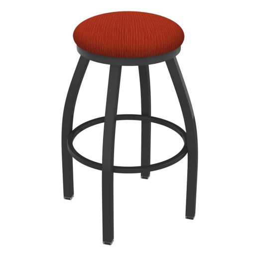 Xl 802 Misha Swivel Stool With Pewter Finish And Graph Poppy Seat