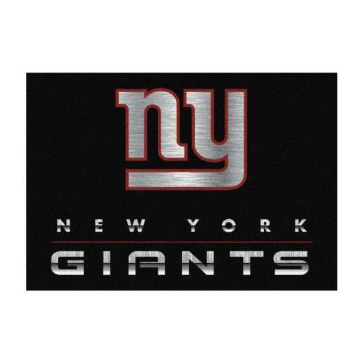York Giants 6'X8' Chrome Rug