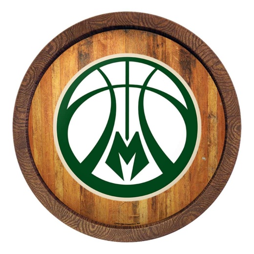 Milwaukee Bucks: Logo "Faux" Barrel Top Sign