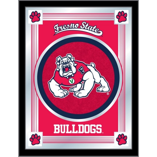 Fresno State University 17"X22" Logo Wall Mirror By Holland Bar Stool Company Design 1