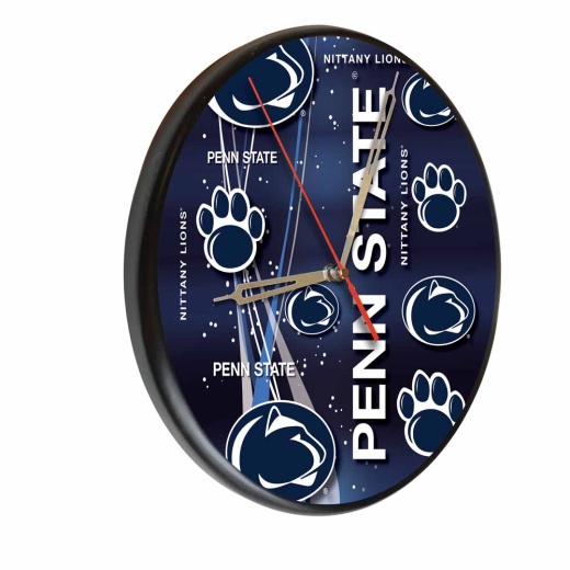 Penn State Digitally Printed Wood Clock By The Holland Bar Stool Co