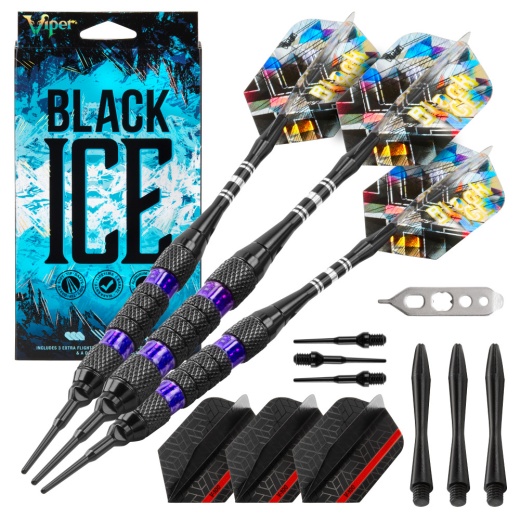 Viper Black Ice Purple Soft Tip Darts 18Gm