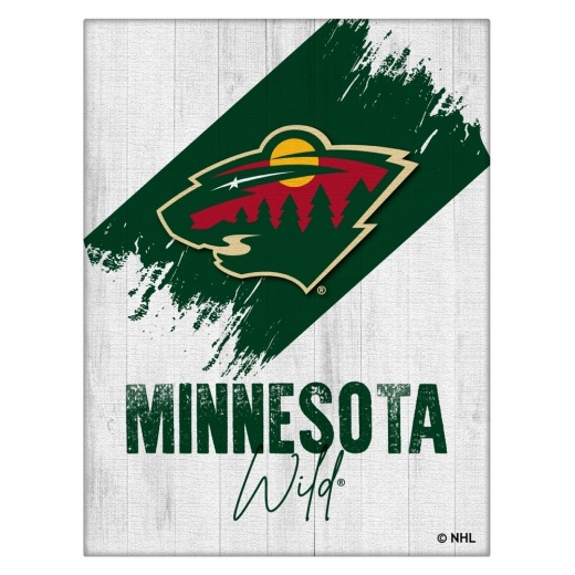 Minnesota Wild Canvas Wall Art (Design 08) By Holland Bar Stool Company