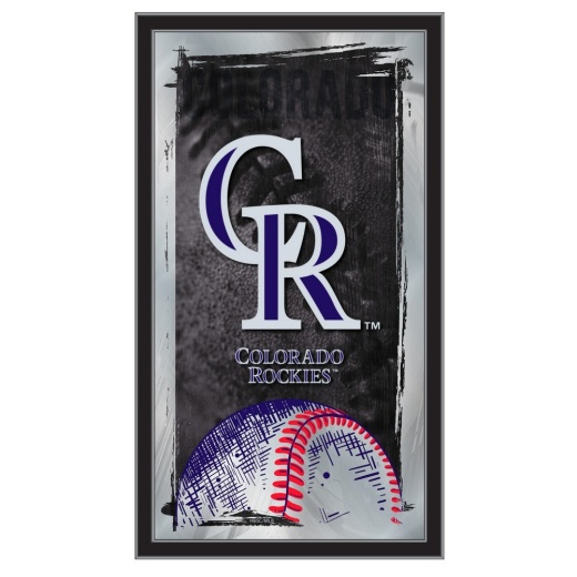 Colorado Rockies 15" X 26" Baseball Mirror By Holland Bar Stool Company