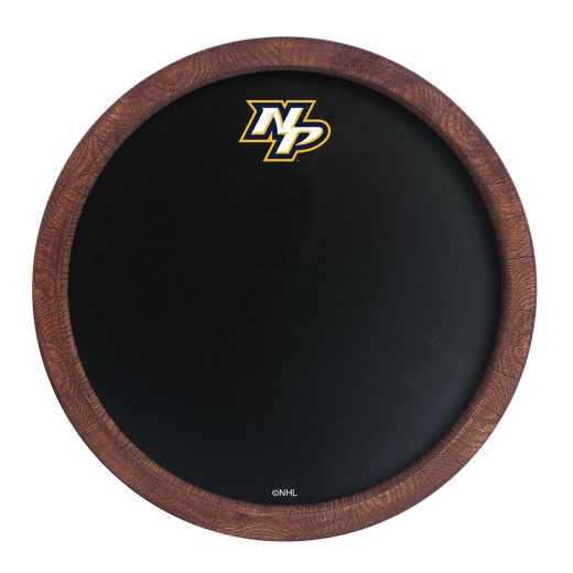 Nashville Predators: Secondary Logo Barrel Top Chalkboard
