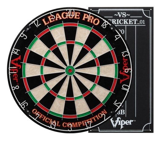 Viper League Pro Sisal Dartboard Starter Kit
