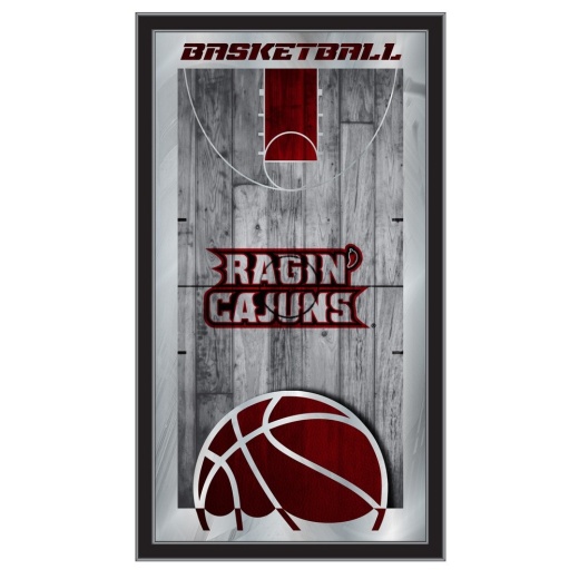 Louisianalafayette 15" X 26" Basketball Mirror By Holland Bar Stool Company