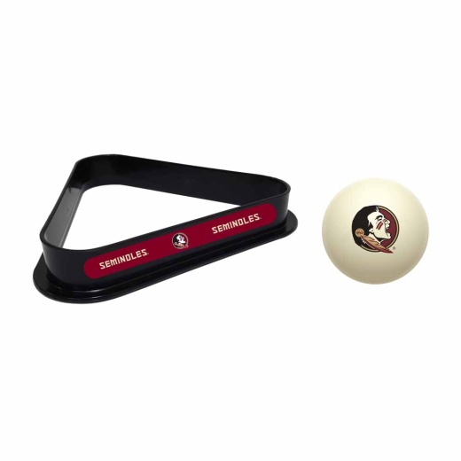 Florida State Cue Ball & Ball Rack