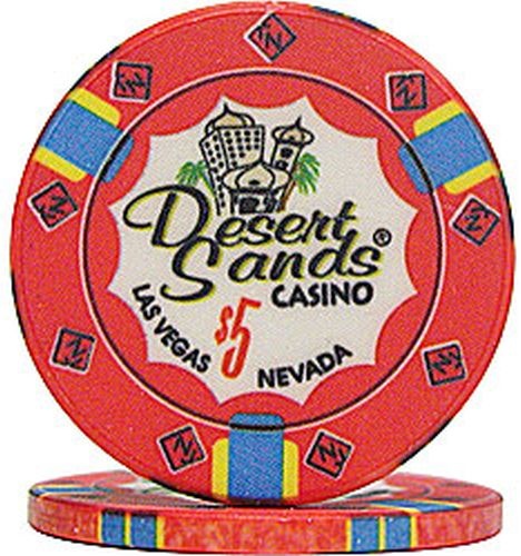Desert Sands Casino 10G $5 Poker Chip Sold By The Roll