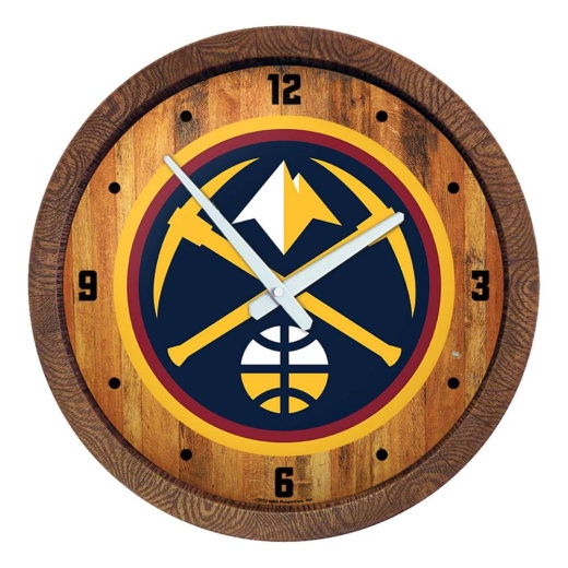 Denver Nuggets: "Faux" Barrel Top Clock