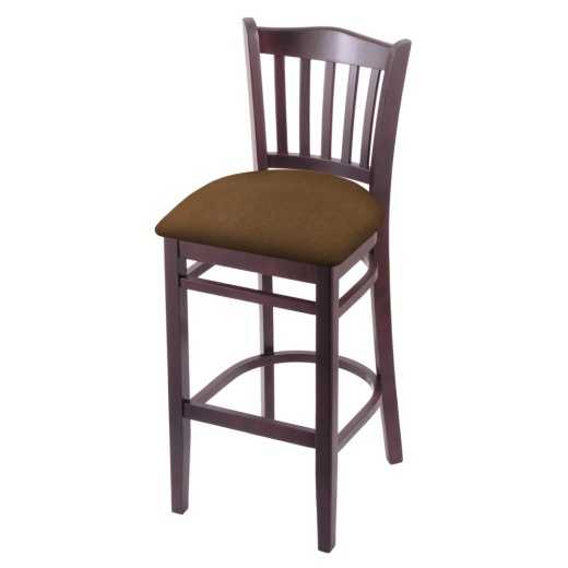 3120 25" Counter Stool With Dark Cherry Finish And Rein Thatch Seat