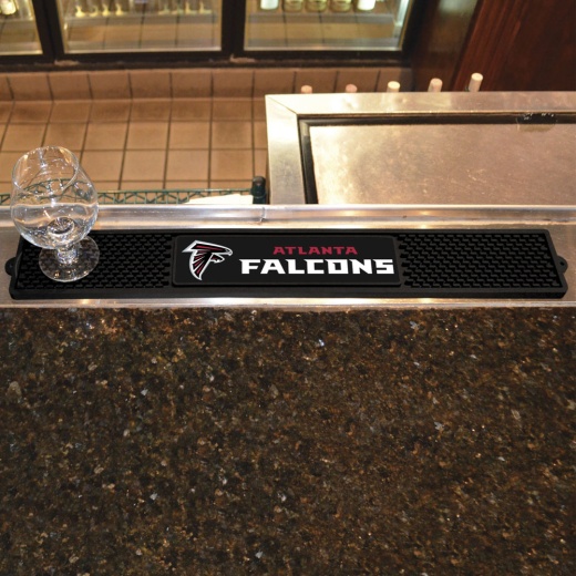 Atlanta Falcons Bar Drink Mat 3.25In. X 24In. Falcon Primary Logo & Wordmark