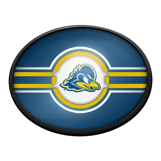 Delaware Blue Hens: Oval Slimline Lighted Wall Sign