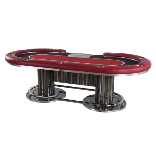 The Executive Texas Hold'em Poker Table The Executive Texas Hold'em Poker Table, Layout Style Option With Color:, Layout #8 Black