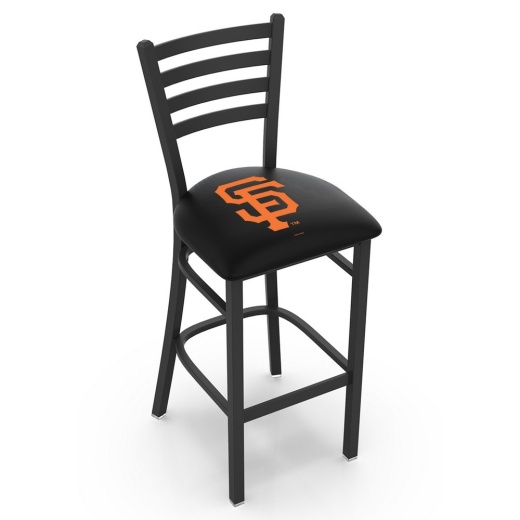 L004 San Francisco Giants Stool With Black Wrinkle Finish By Hbs