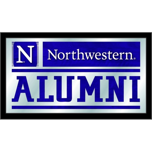 Northwestern Alumni Mirror By Holland Bar Stool Co