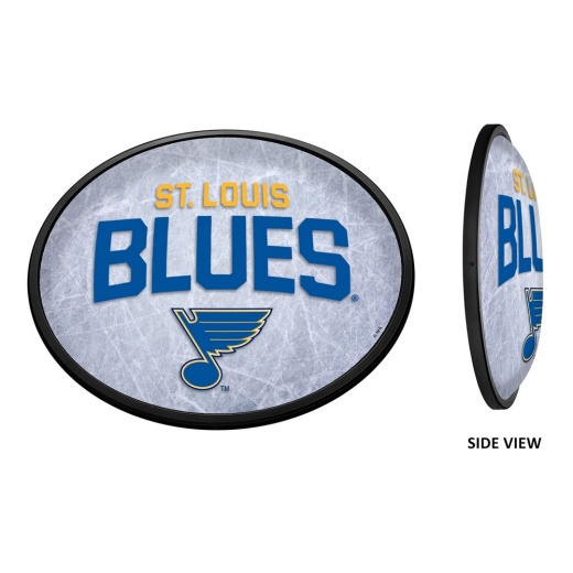 St. Louis Blues: Ice Rink Oval Slimline Illuminated Wall Sign