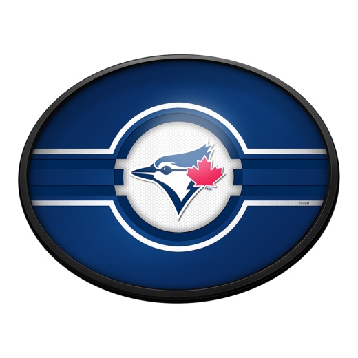 Toronto Blue Jays: Oval Slimline Lighted Wall Sign