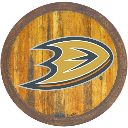 Anaheim Ducks: "Faux" Barrel Top Sign