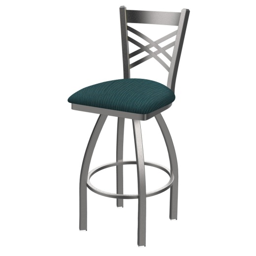 820 Catalina Swivel Stool With Stainless Finish And Graph Tidal Seat