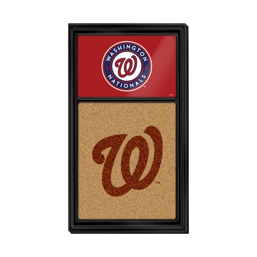 Washington Nationals: Dual Logo Cork Note Board