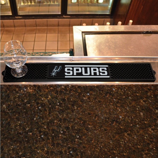 San Antonio Spurs Bar Drink Mat 3.25In. X 24In
