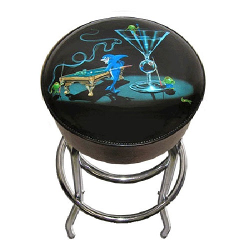 Michael Godard Pool Shark Ii Bar Stool 30"