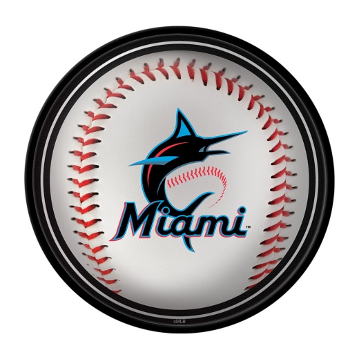 Miami Marlins: Baseball Modern Disc Wall Sign