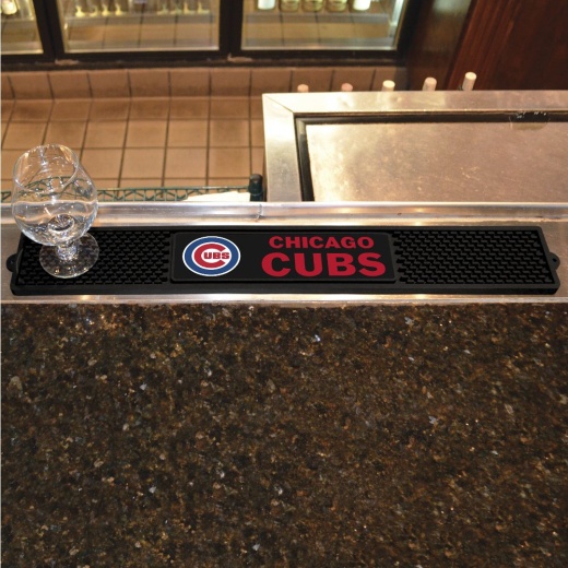 Chicago Cubs Bar Drink Mat 3.25In. X 24In