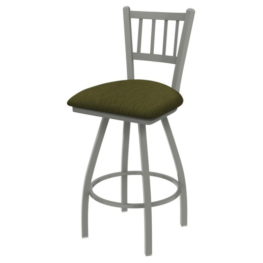 Xl 810 Contessa Swivel Stool With Anodized Nickel Finish And Graph Parrot Seat