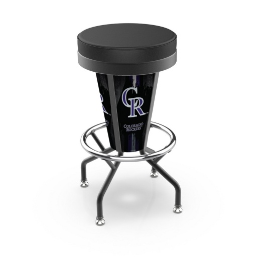 L5000 Colorado Rockies 30" Lighted Bar Stool With Black Wrinkle Finish By Holland Bar Stool Co