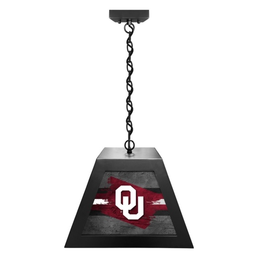 Oklahoma University Pendant Box Light By Holland Bar Stool Company