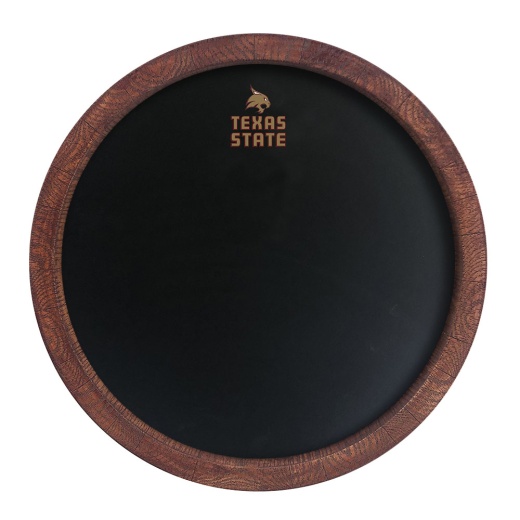 Texas State Bobcats: "Faux" Barrel Top Chalkboard