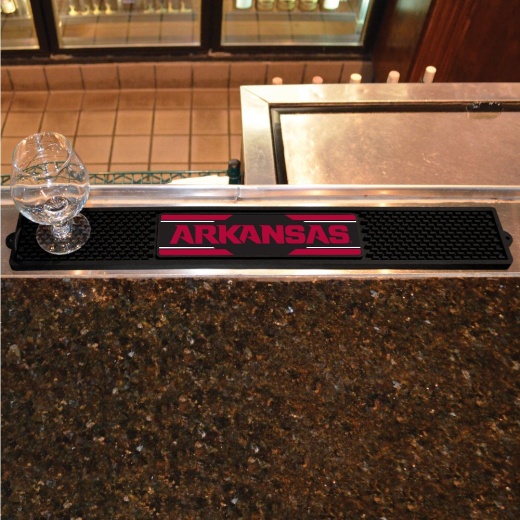 Arkansas Razorbacks Bar Drink Mat 3.25In. X 24In